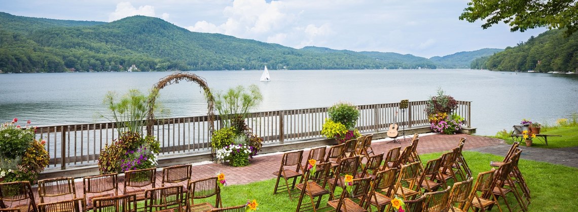 lakeside wedding