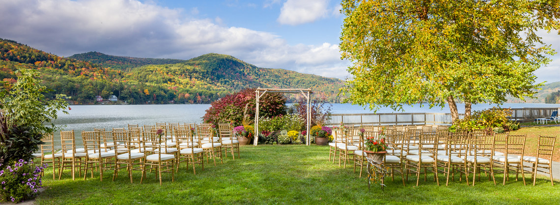 Fall Ceremony Terrace Patio