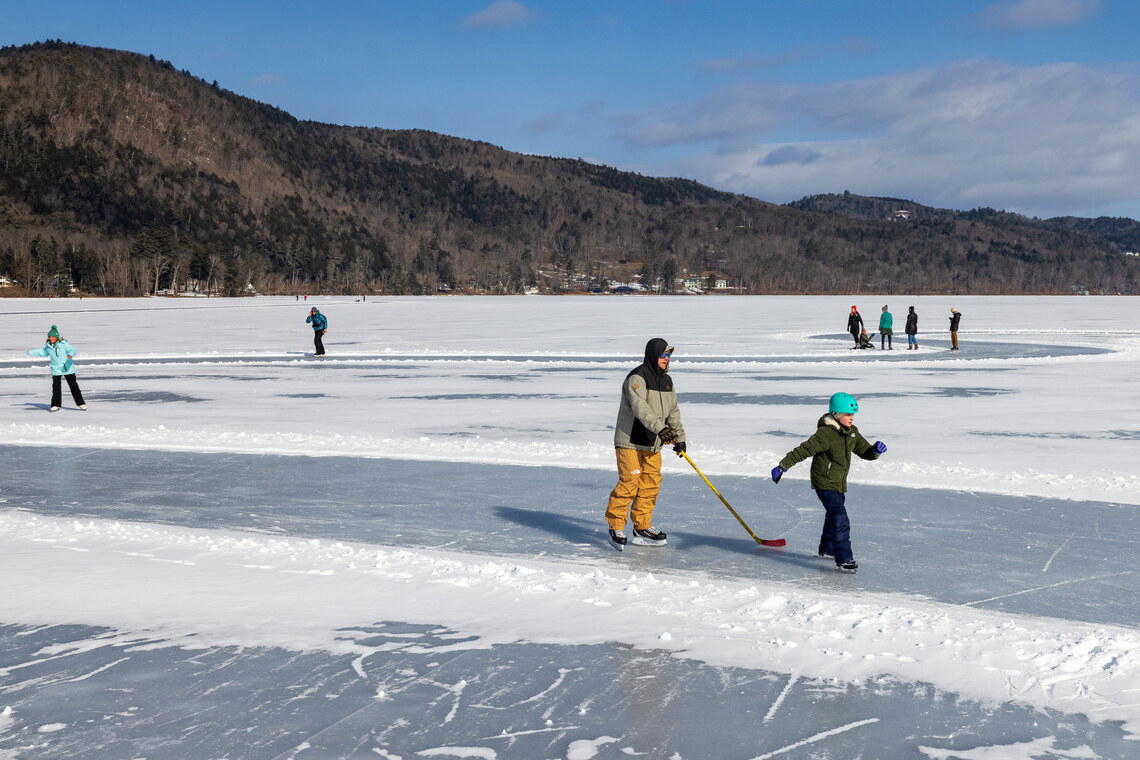 hockey on trail