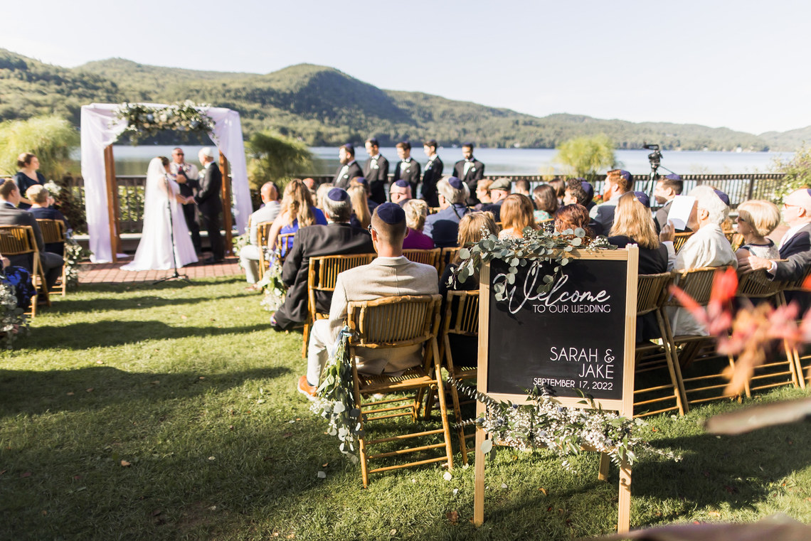 lakefront ceremony