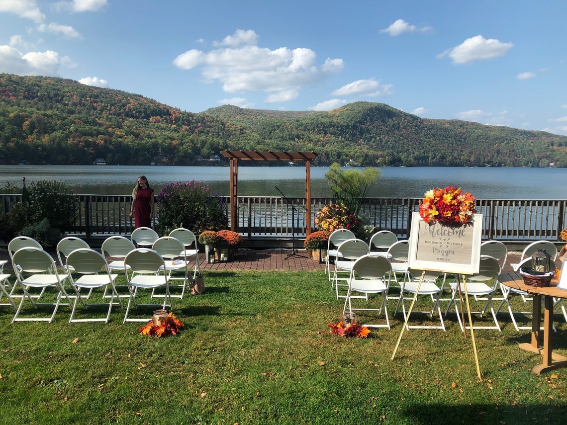 lakefront ceremony