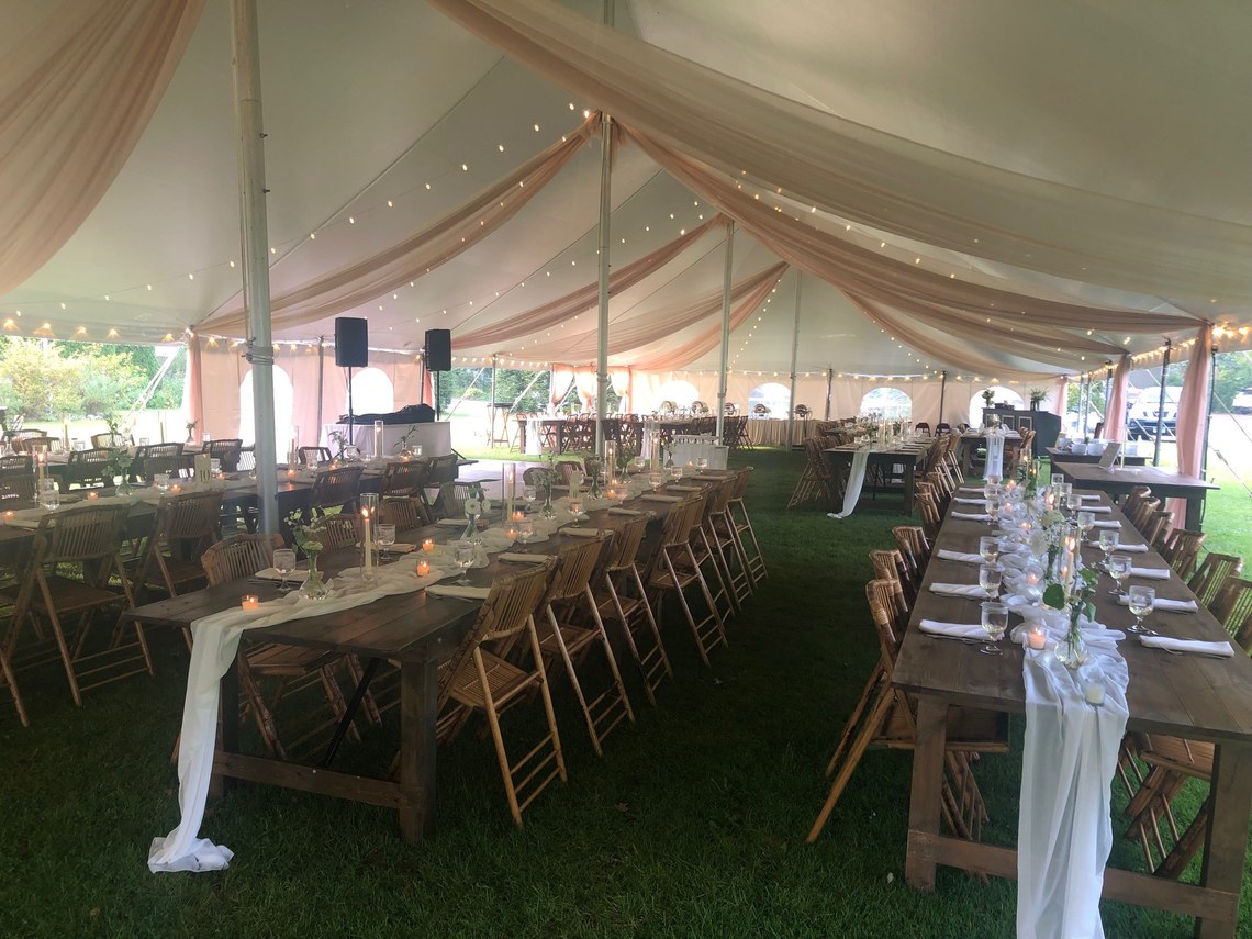 tented wedding